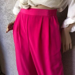 VINTAGE | High waist pleated front pull on pants